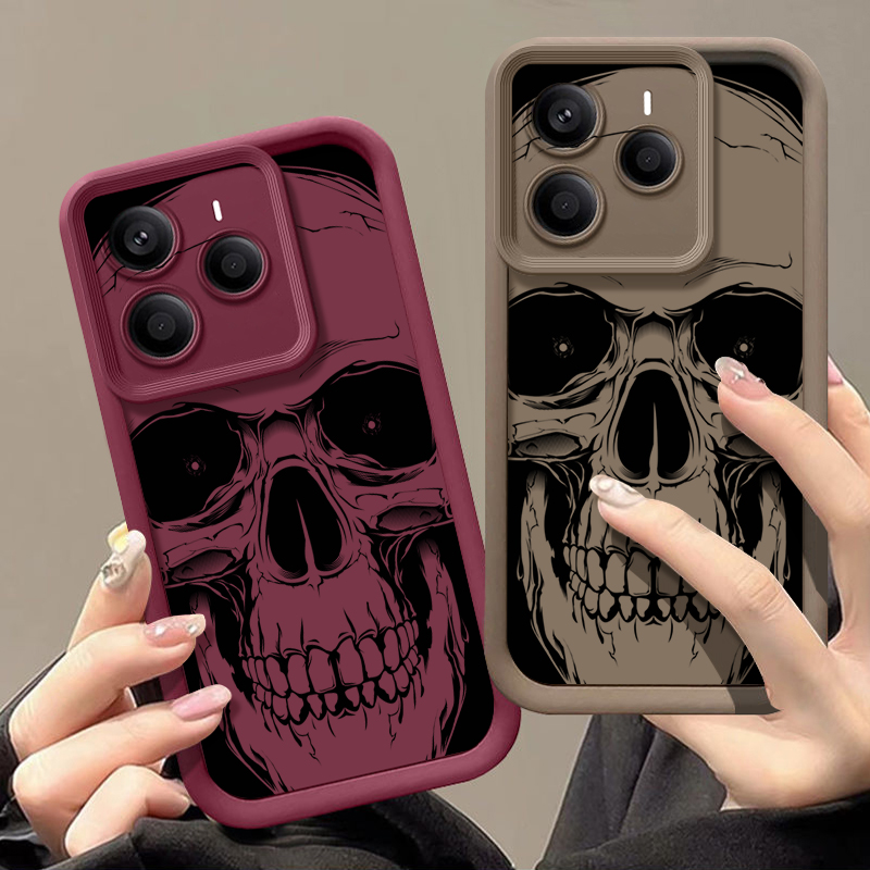 クールな黒のスカルプリントスマホケース Xiaomi Red - Xiaomi Redmi Note 13 のレビューと価格