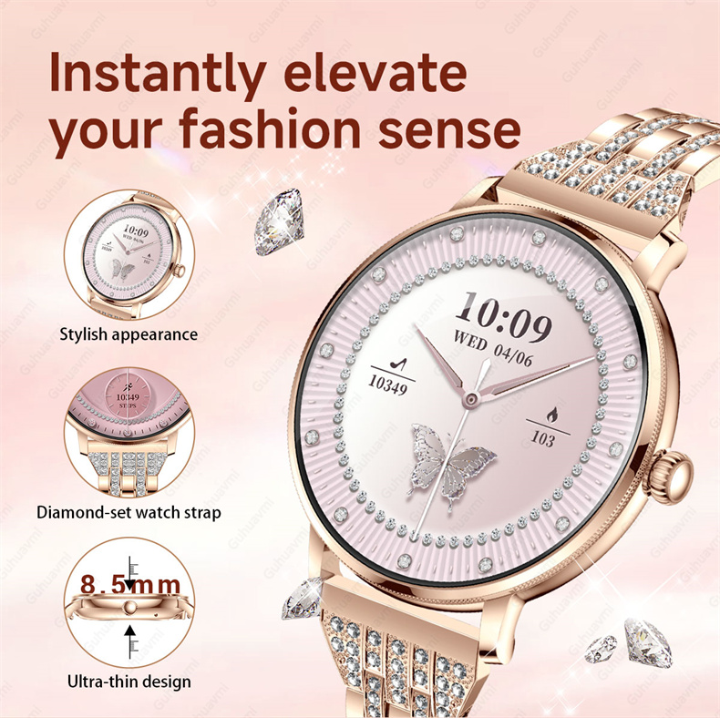 2026年最新モデル、女性向けスマートウォッチ。390×39 - Smartwatch Custom のレビューと価格
