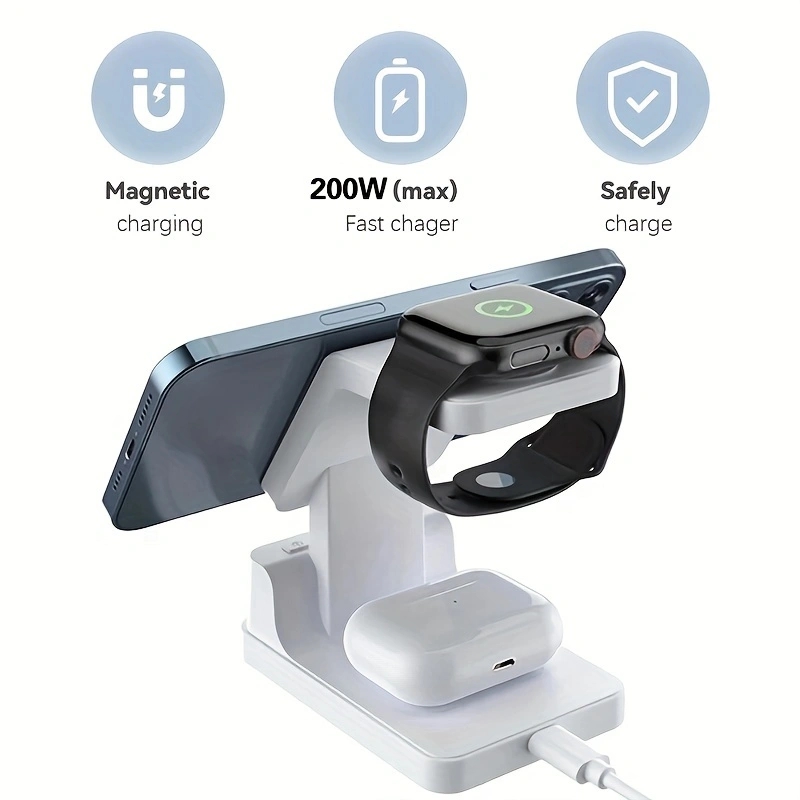 ワイヤレス充電器スタンド,iPhone 4 in 1,急速充 - Smartwatch X12 のレビューと価格