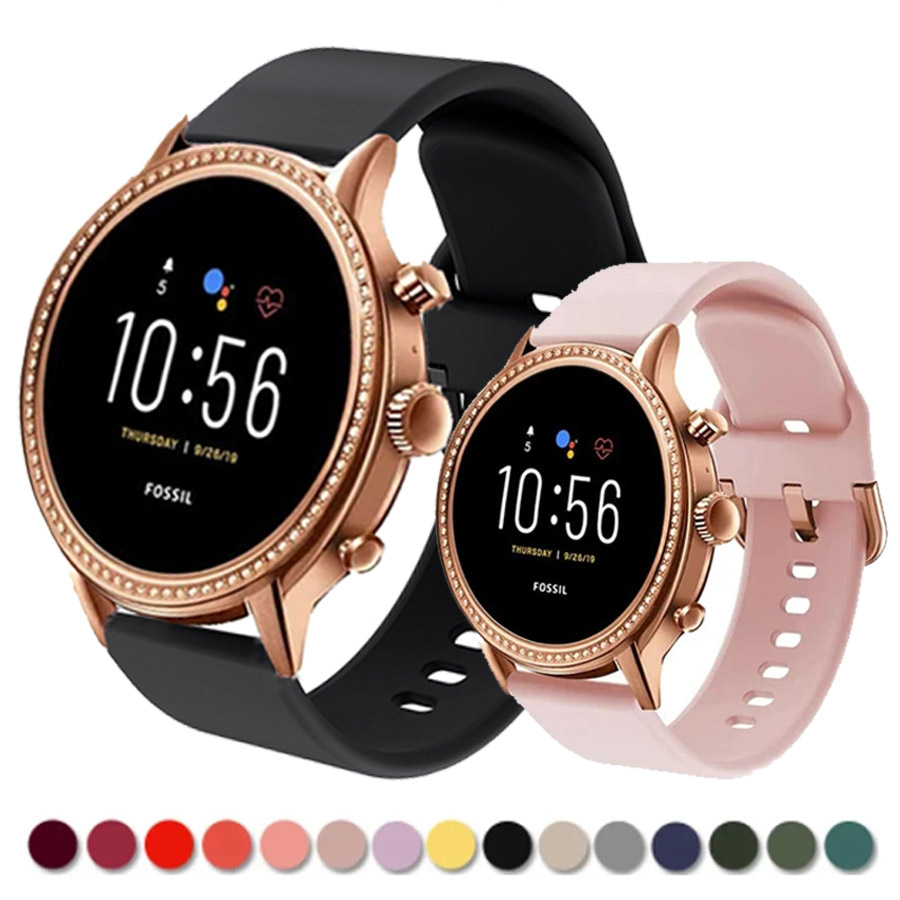 シリコンストラップ Fossil 女性の世代 6 42 ミリ - Fossil Smartwatch Accessories のレビューと価格