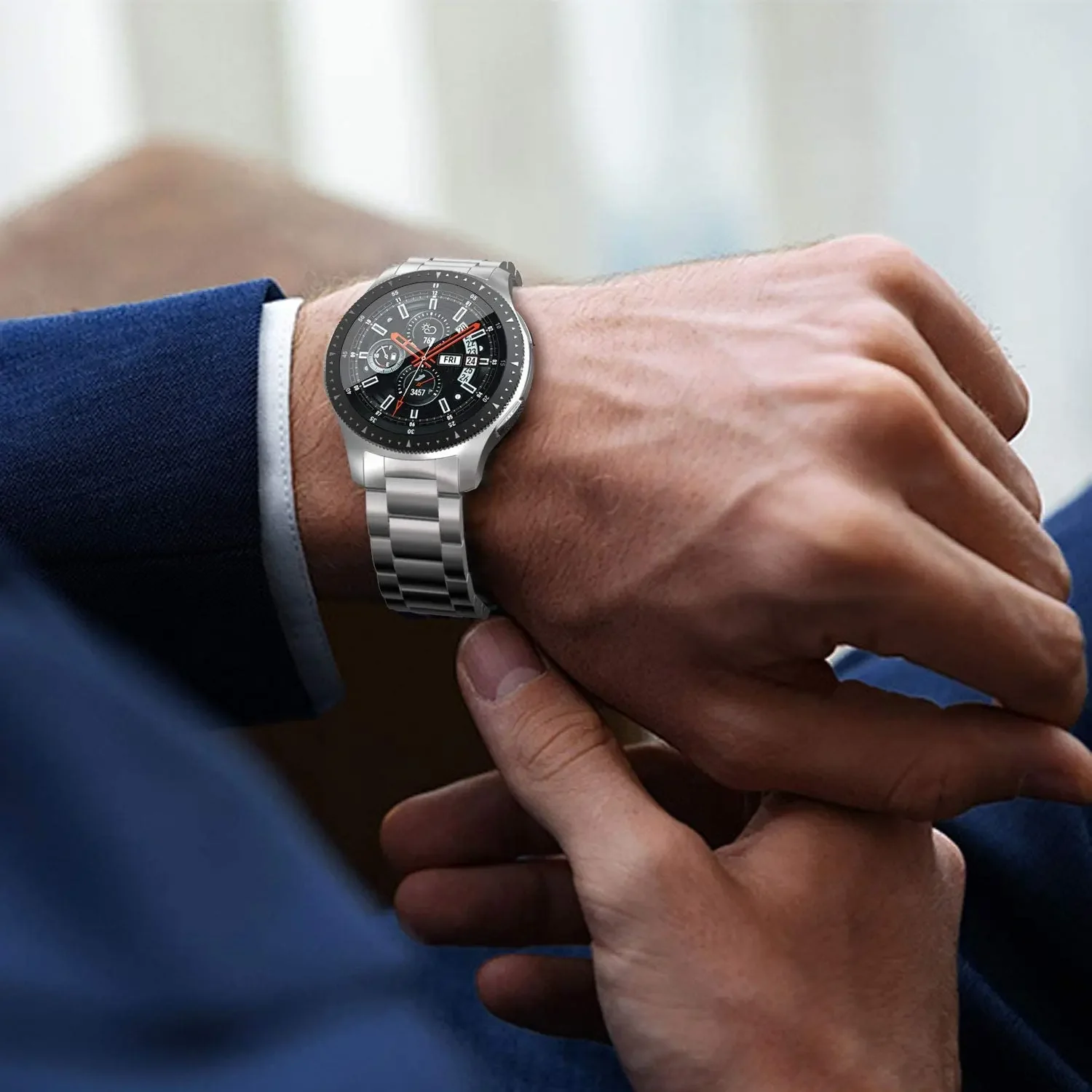 22 ミリメートル 20 ミリメートルストラップサムスンギャ - Motorola Smartwatch Accessories のレビューと価格
