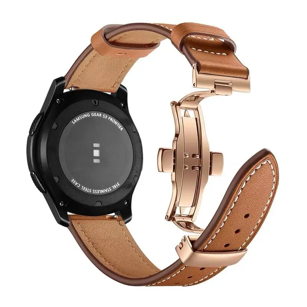 20 ミリメートル 22 ミリメートル革バンドサムスンギャラ - Titan Smartwatch Accessories のレビューと価格