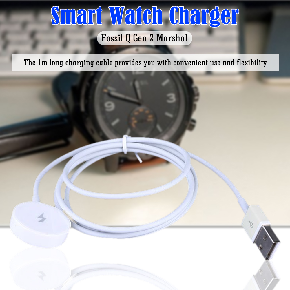 1m スマートウォッチ用磁気充電ケーブル。短絡保護機能付き。 - Fossil Smartwatch Accessories のレビューと価格