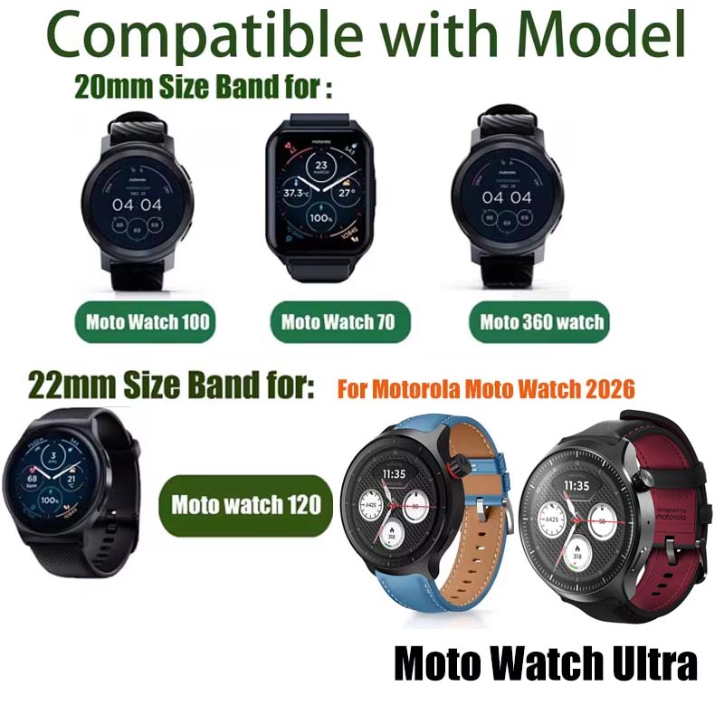 20mm、22mmのブレスレット型腕時計バンド。Moto W - Motorola Smartwatch Accessories のレビューと価格