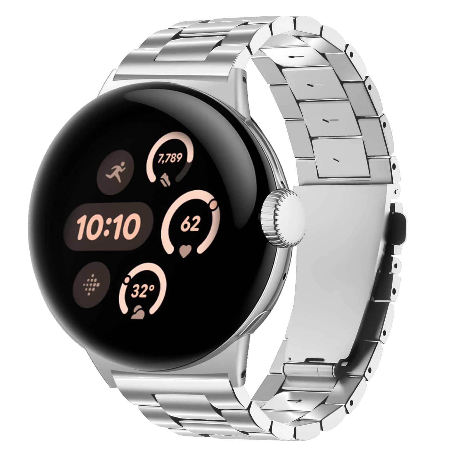 ステンレススチール時計ストラップスーツ Google Pix - Motorola Smartwatch Accessories のレビューと価格
