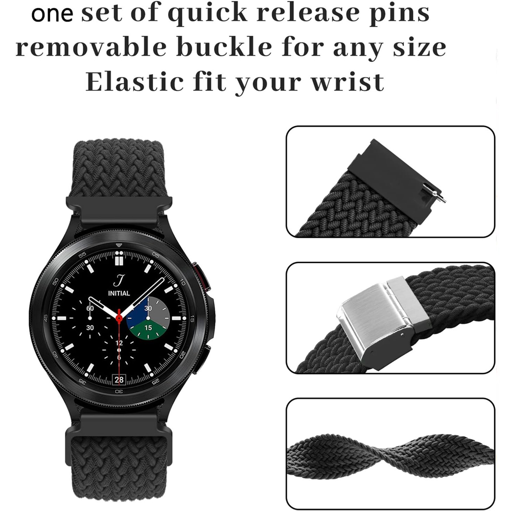 サムスンギャラクシーウォッチ用ナイロン編組ブレスレット,20 - Titan Smartwatch Accessories のレビューと価格